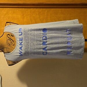 Champion Gray Tank Top "WAKE UP CARDIO REPEAT"